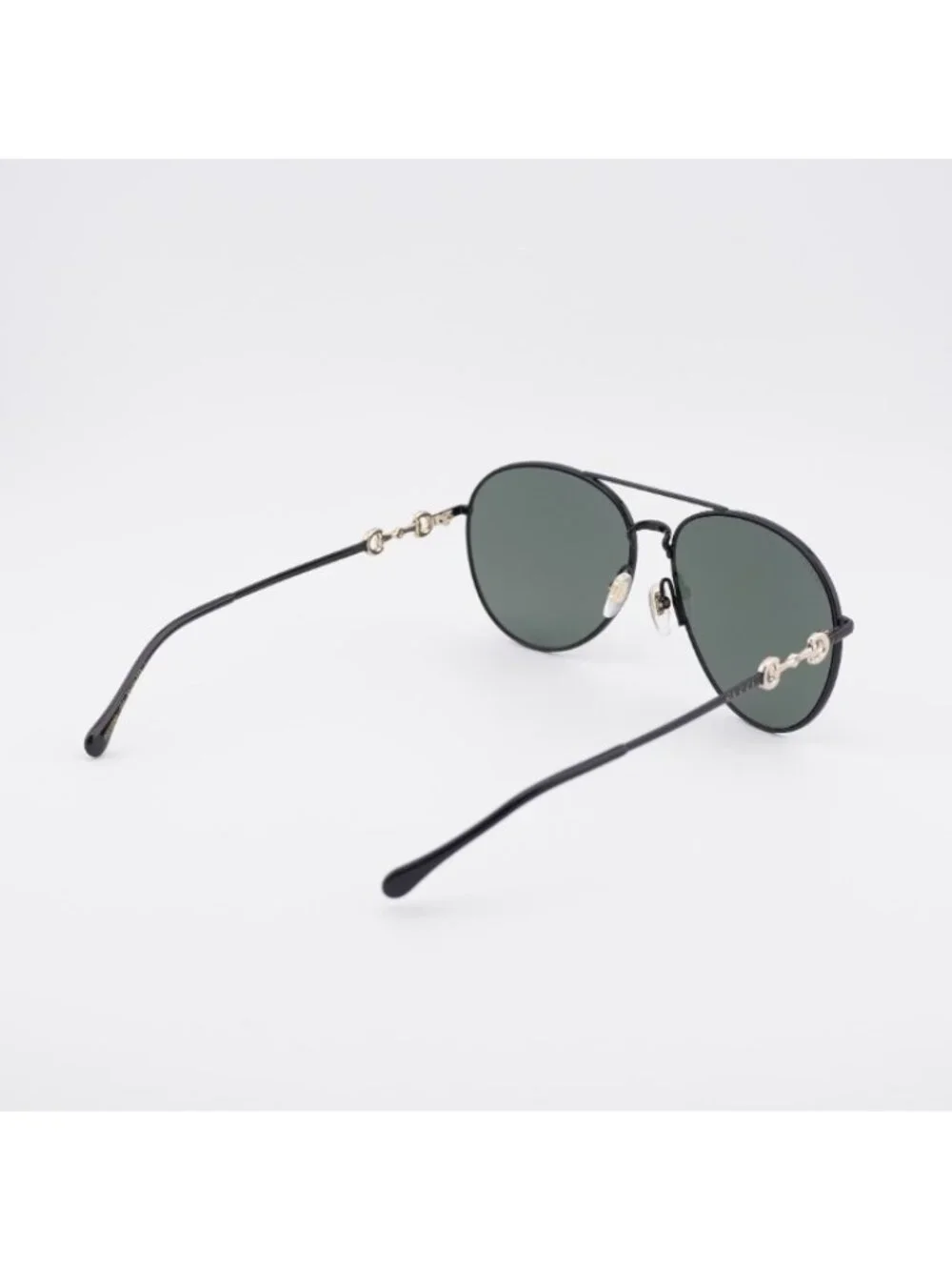 Gucci GG1698S 001 Sunglasses Black Aviator Frame, Black Lenses